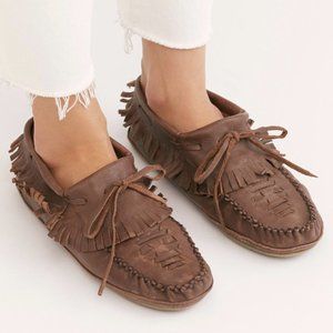 Free People Brown Moccasin